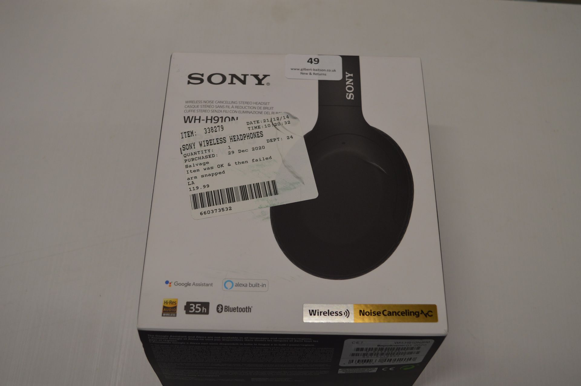 *Sony WH910N Wireless Headphones