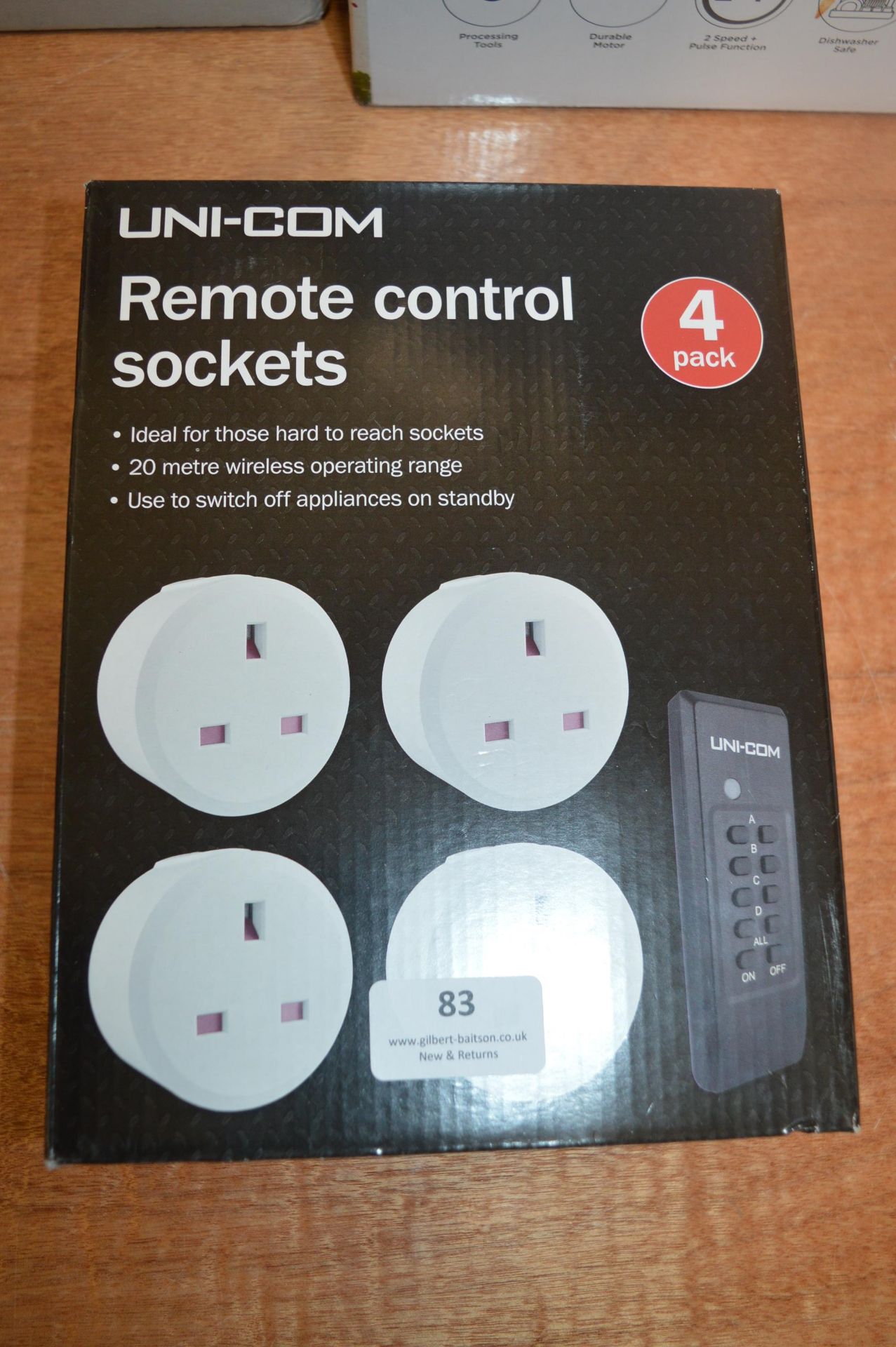 *Unicom RC Sockets 4pk