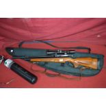 Logun Axsor 5.5 Air Rifle with Gas Canister and Case