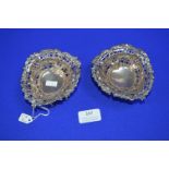 Pair of Silver Dishes - London 1895, ~186g total
