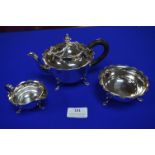 Silver Tea Set - Birmingham 1901, ~383g total