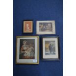 Four Victorian Original Baxter Prints