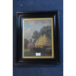 Framed Oil on Canvas - Willerby Farmstead by J.H. Bruce 1913