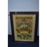 Monmruthshire & South Wales Colliere Framed 1908 Certificate
