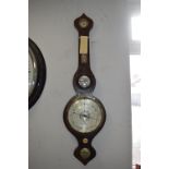 Wheel Barometer by Monesteri, Darlington 1850 with 8" Silver Dial