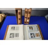 Four Stanley Gibbons Windsor Sovereign Stamp Albums Containing Great Britain Stamps