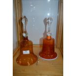 Two Victorian Glass Bells