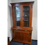 Victorian Mahogany Glazed Front Bookcase