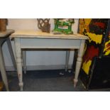 Victorian Painted Pine Kitchen Side Table