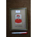 Victorian Stevengraph Framed Silk Picture - Portrait of the Late Fred Archer, Jockey