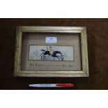 Victorian Stevengraph Framed Silk Picture - Dick Turpin and Black Bess