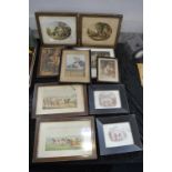 Framed Victorian Prints by Spy etc.