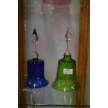 Two Victorian Glass Bells