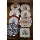 Victorian Commemorative Plates; Methodists, Queen Victoria, Gladstone, etc.