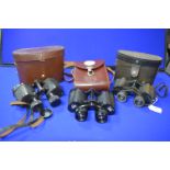 Three Pairs of Vintage Binoculars