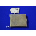 Hallmarked Sterling Silver Matchbook Cover - Birmingham 1922, 32g