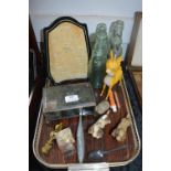 Collectibles Including Ring Stand, Sovereign Scales, Bottles, etc.