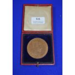 1902 Bronze Coronation Medal Edward VII with Original Case