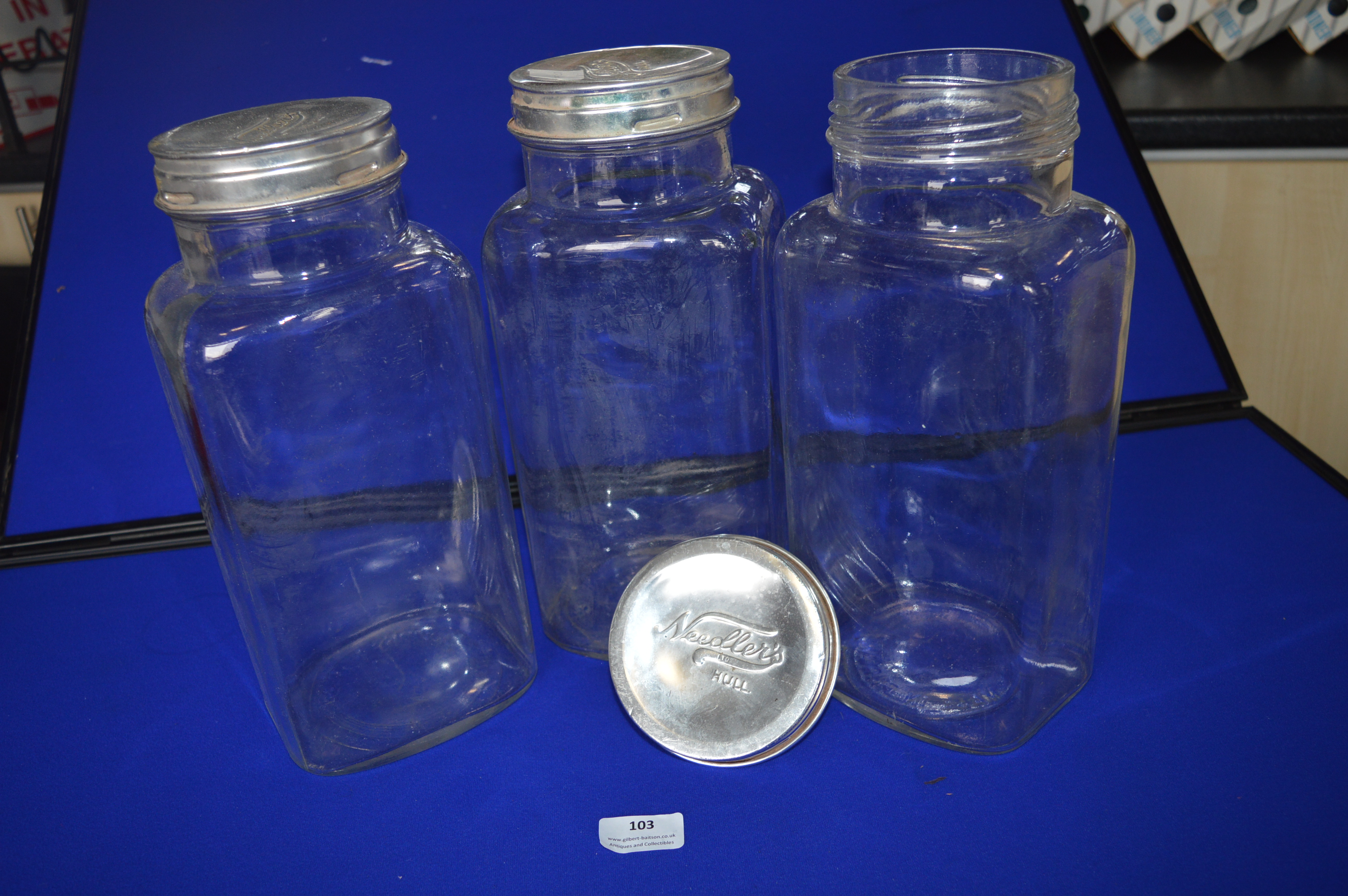 Three Needlers of Hull Sweetshop Jars