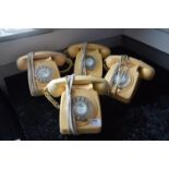 Four GPO Cream Telephones