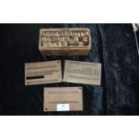 Vintage Brass Type and Printing Plates