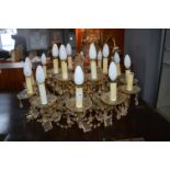 Large Decorative Chandelier with Candle Style Lights