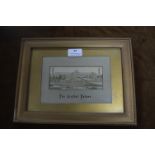 Victorian Stevengraph Framed Silk Picture - The Crystal Palace