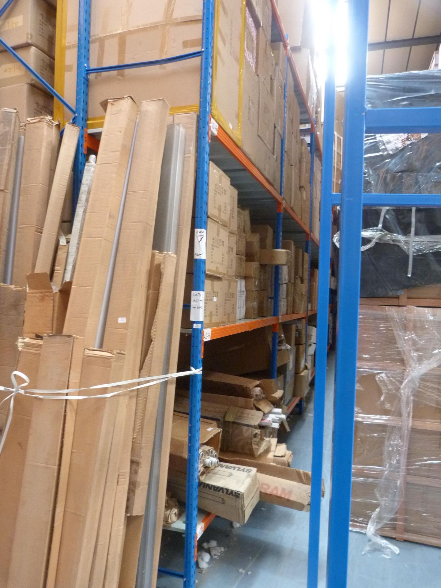 *Six Bays of Pallet Racking; 7x Stanchions, 72x Cross Beams, 1.8m wide, 1.6m deep