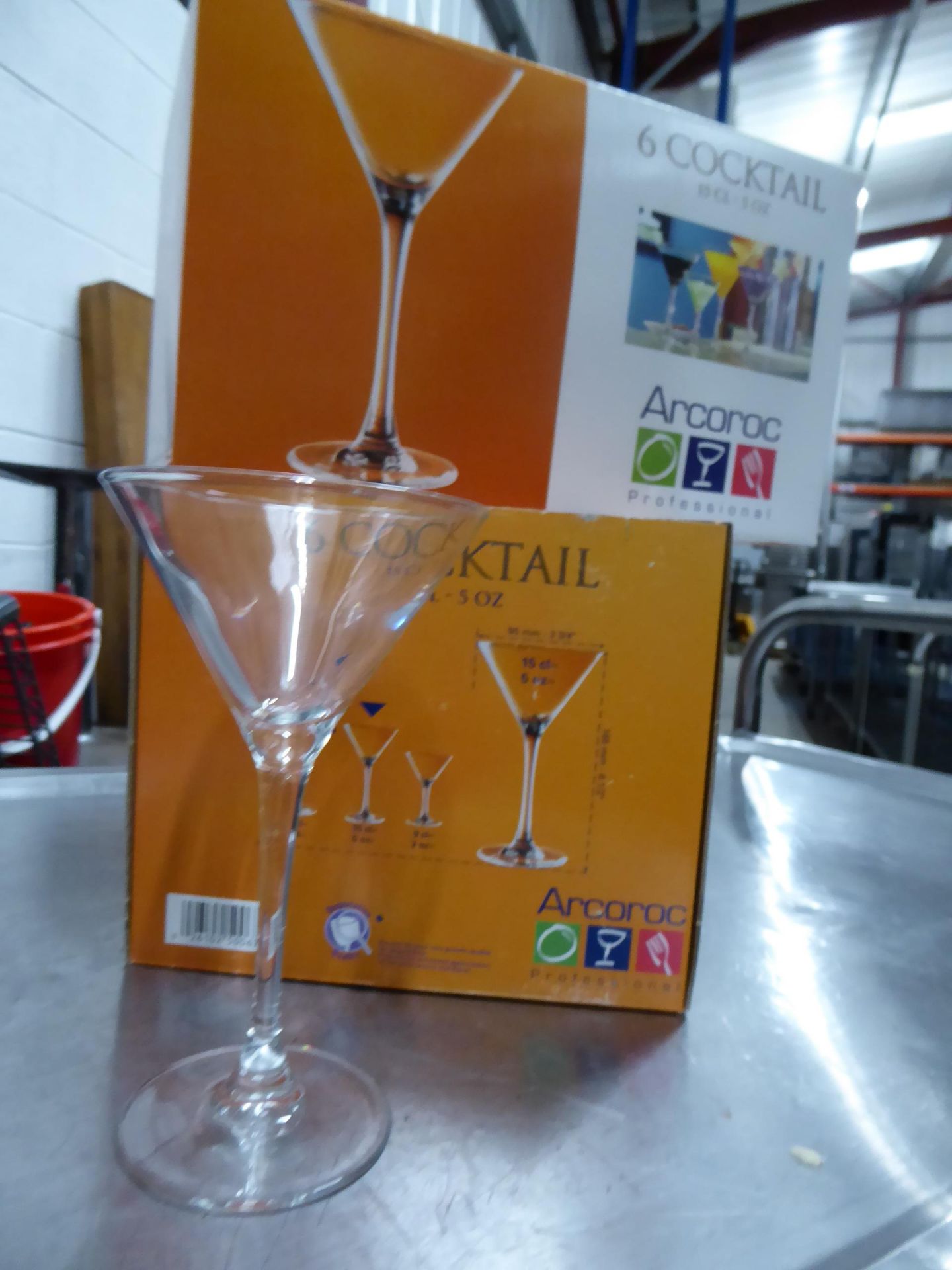 * 2 x 6 5oz martini glasses