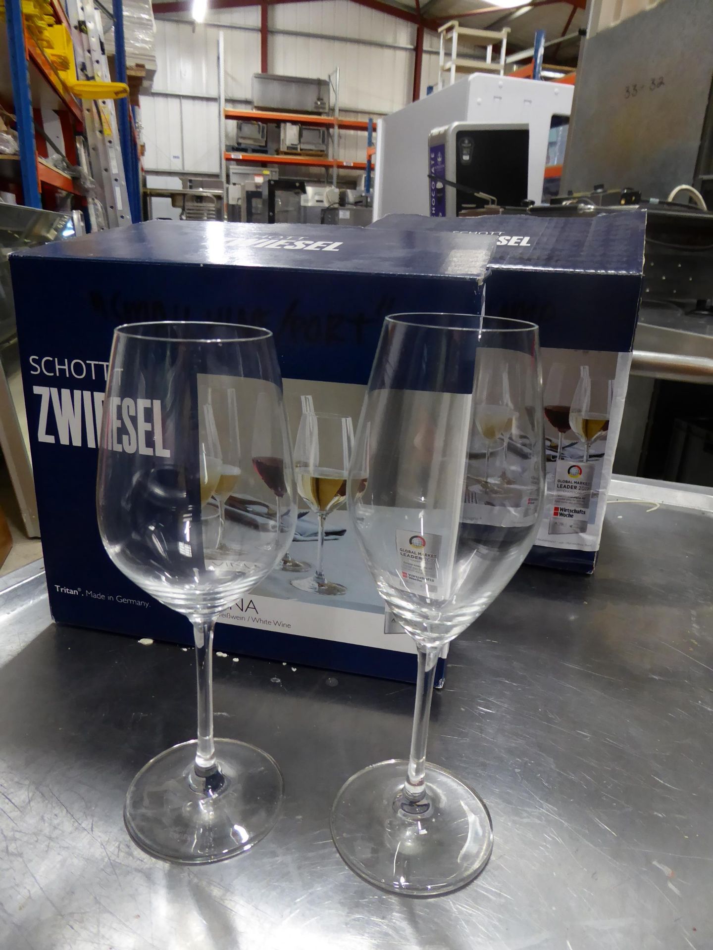 * 2 x 6 wine glasses boxed. 1 box x 270ml, 1 box x 290ml - Image 3 of 4