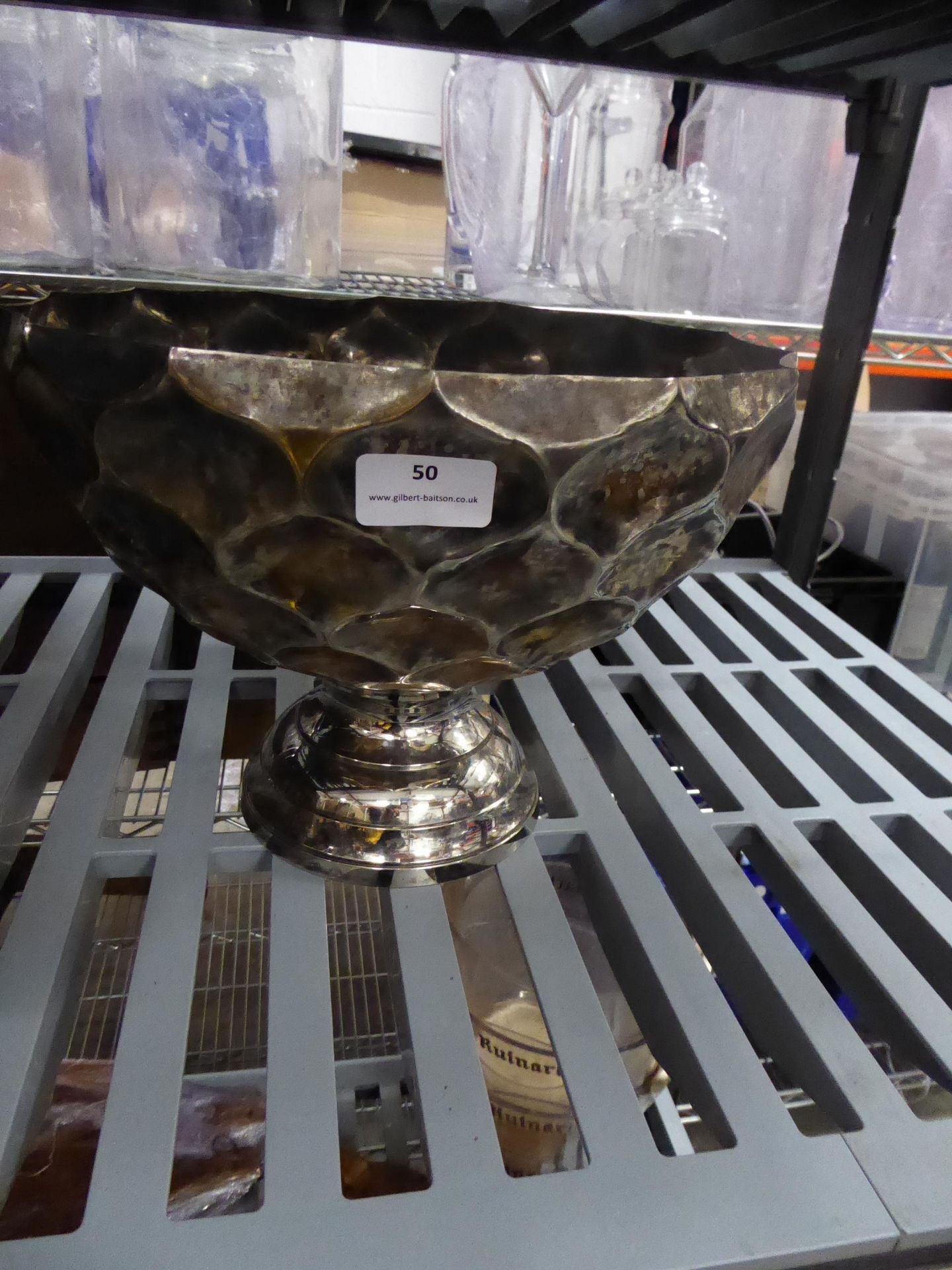 * metal dimpled fruit bowl - Image 3 of 6