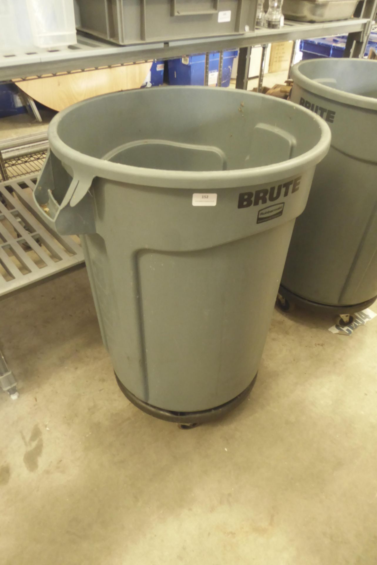 * Brute Rubbermaid large grey bin on castors - Image 2 of 2