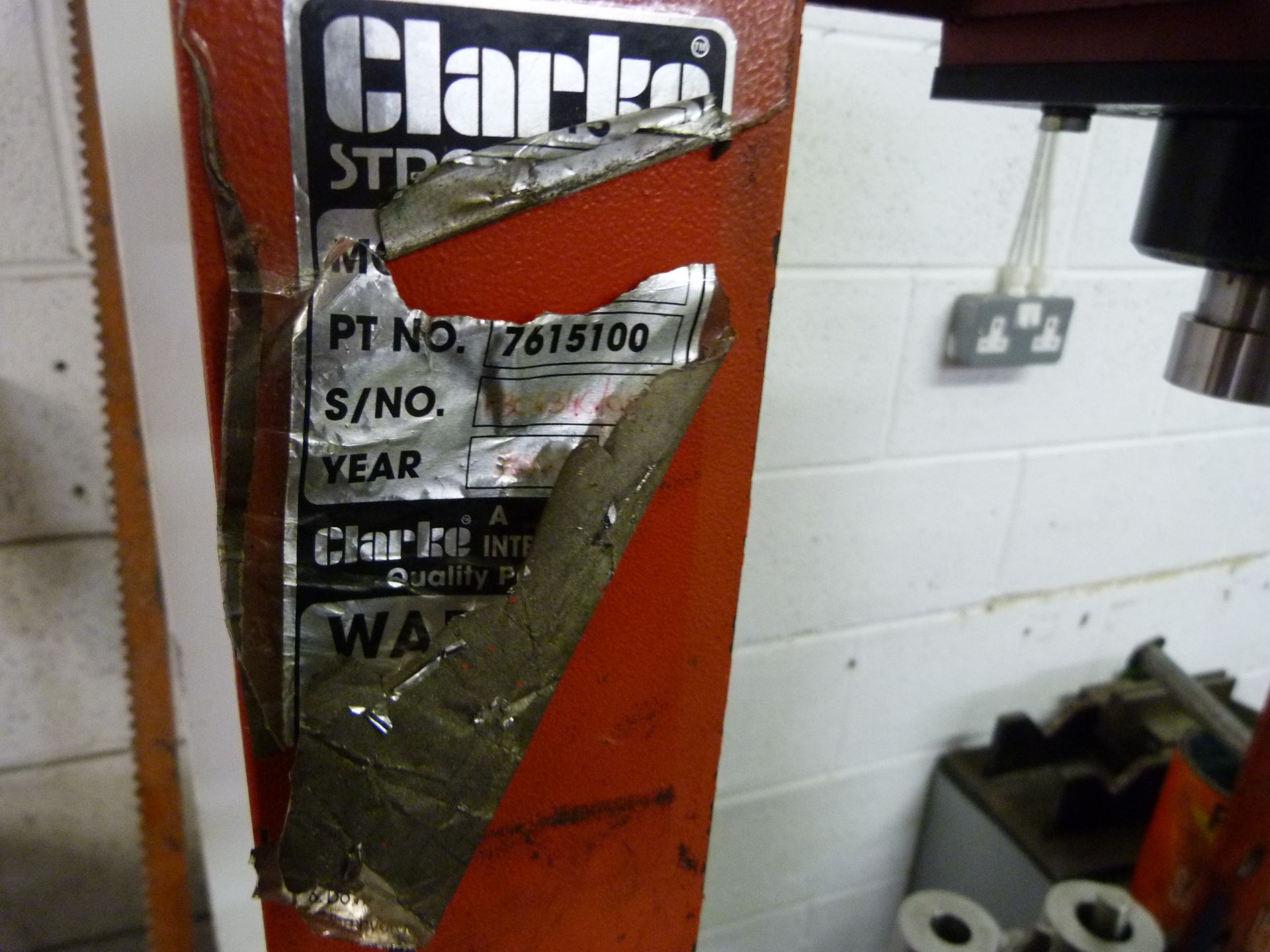 *Clarke Strongarm 15 Ton manual Hydraulic Press with Dies - Image 3 of 3