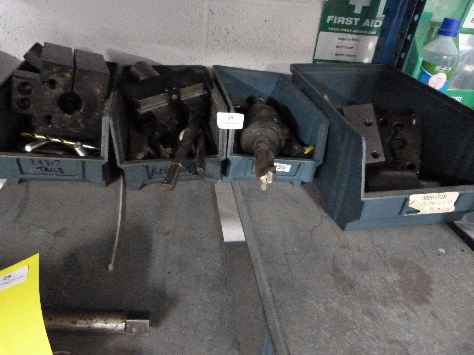 *4 Boxes of Machine Tooling, Tool Holders, etc.