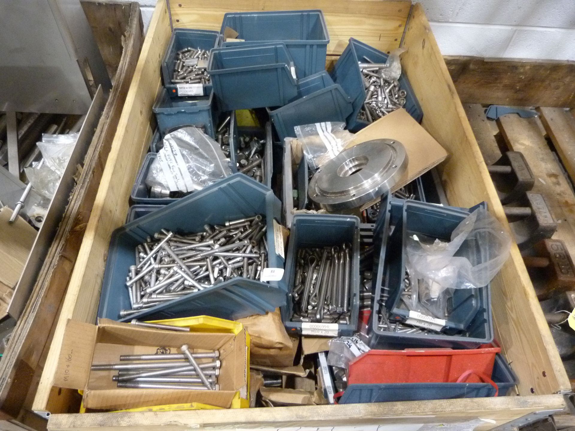 *Pallet Box of Various Stainless Steel Nuts, Bolts