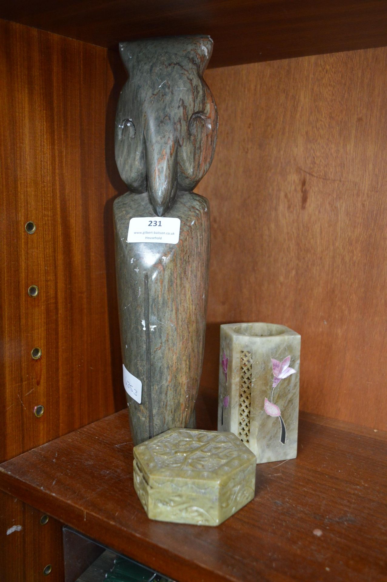 Three Soapstone Carvings - Image 2 of 2