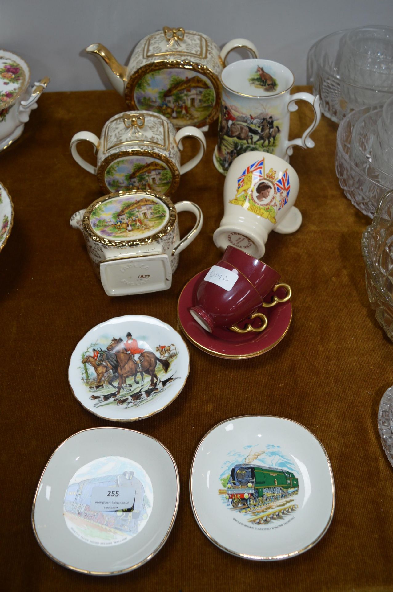 Saddler's Part Tea Set and Assorted Pottery