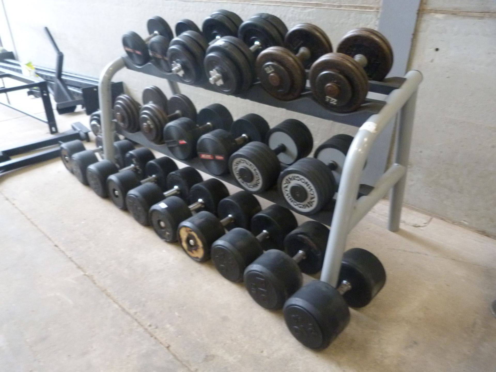 *Two Tier Dumbbell Rack Suitable for Six Pairs (not including dumbbells)