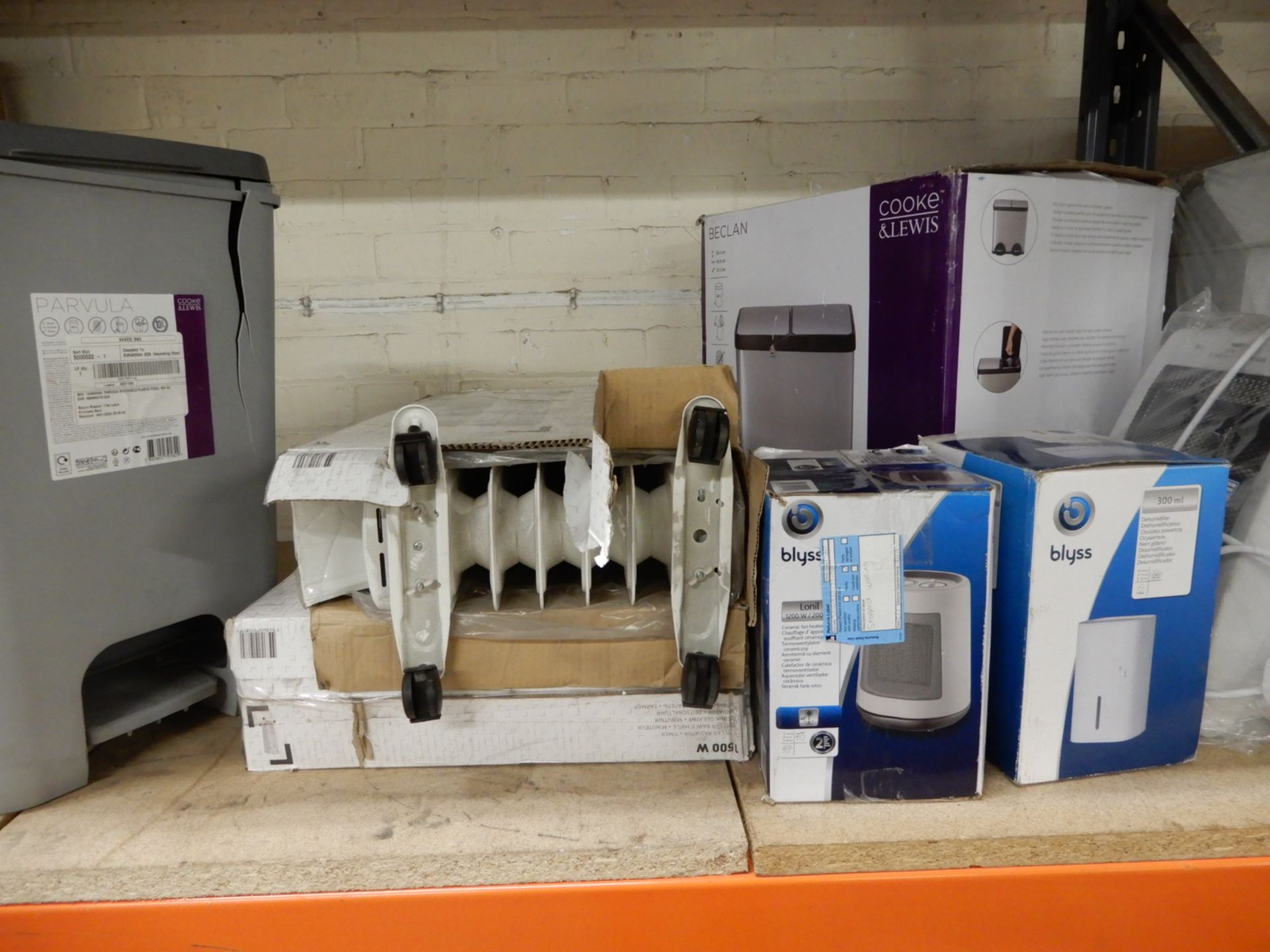 *Radiators, Bins, Dehumidifier, Fan Heater, Mirror