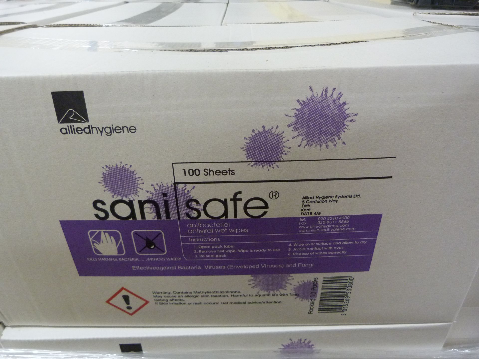 *15x 110 Sheets of Sanisafe Wipes