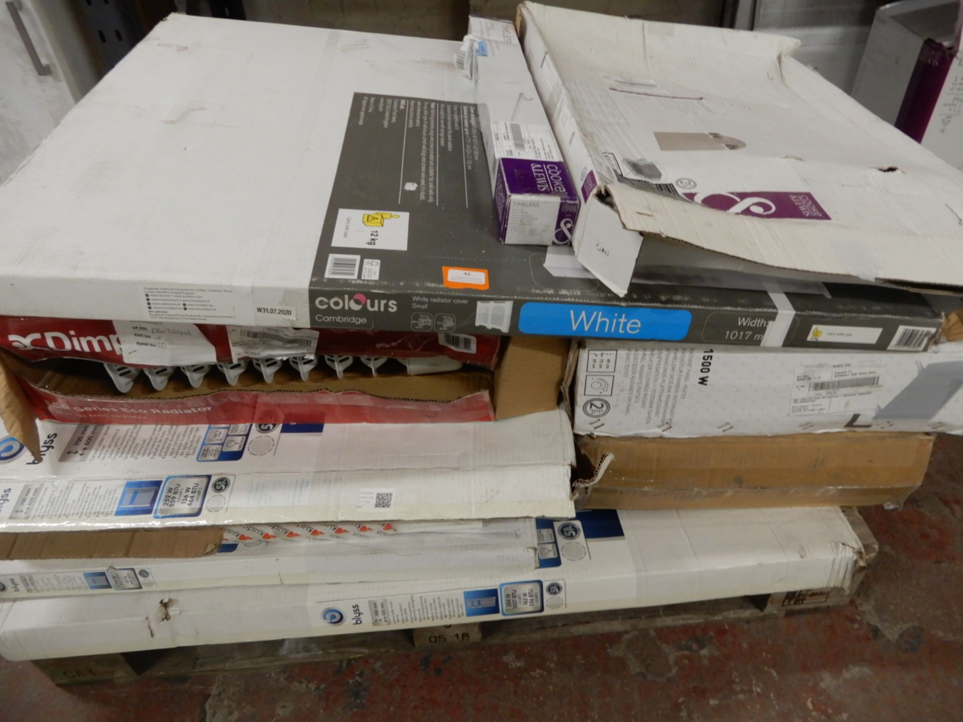 *Pallet of Radiator Covers, Radiators, Arched Spot