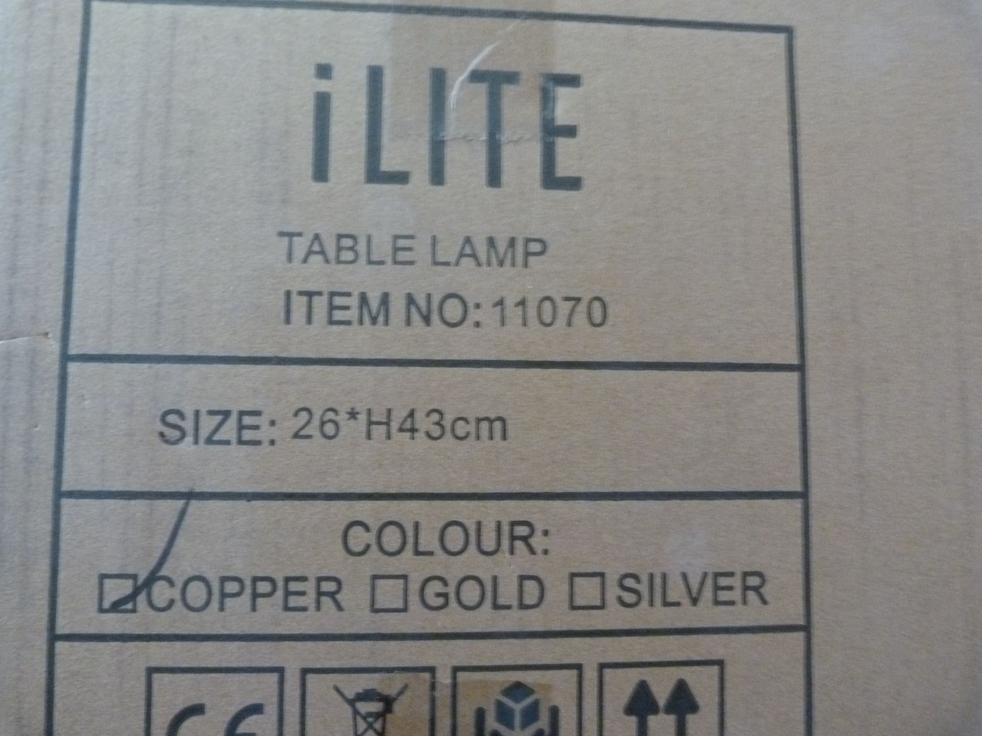 *Table Lamp 11070 (copper) - Image 3 of 3