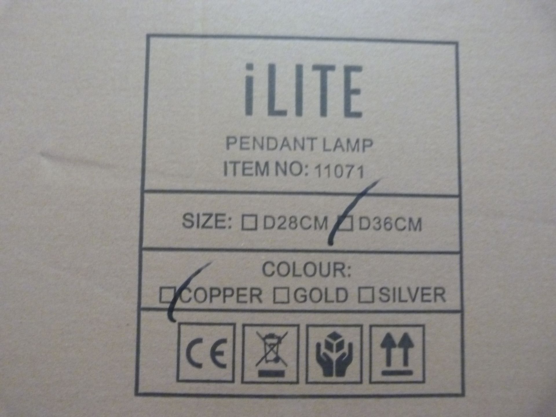 *Pendant Lamp 11071 (copper) - Image 3 of 3