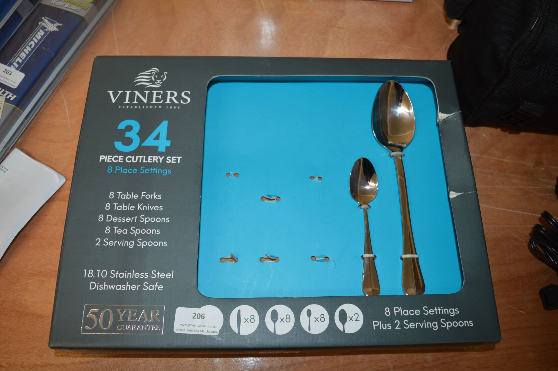 *Viners S/S Cutlery Set (incomplete)