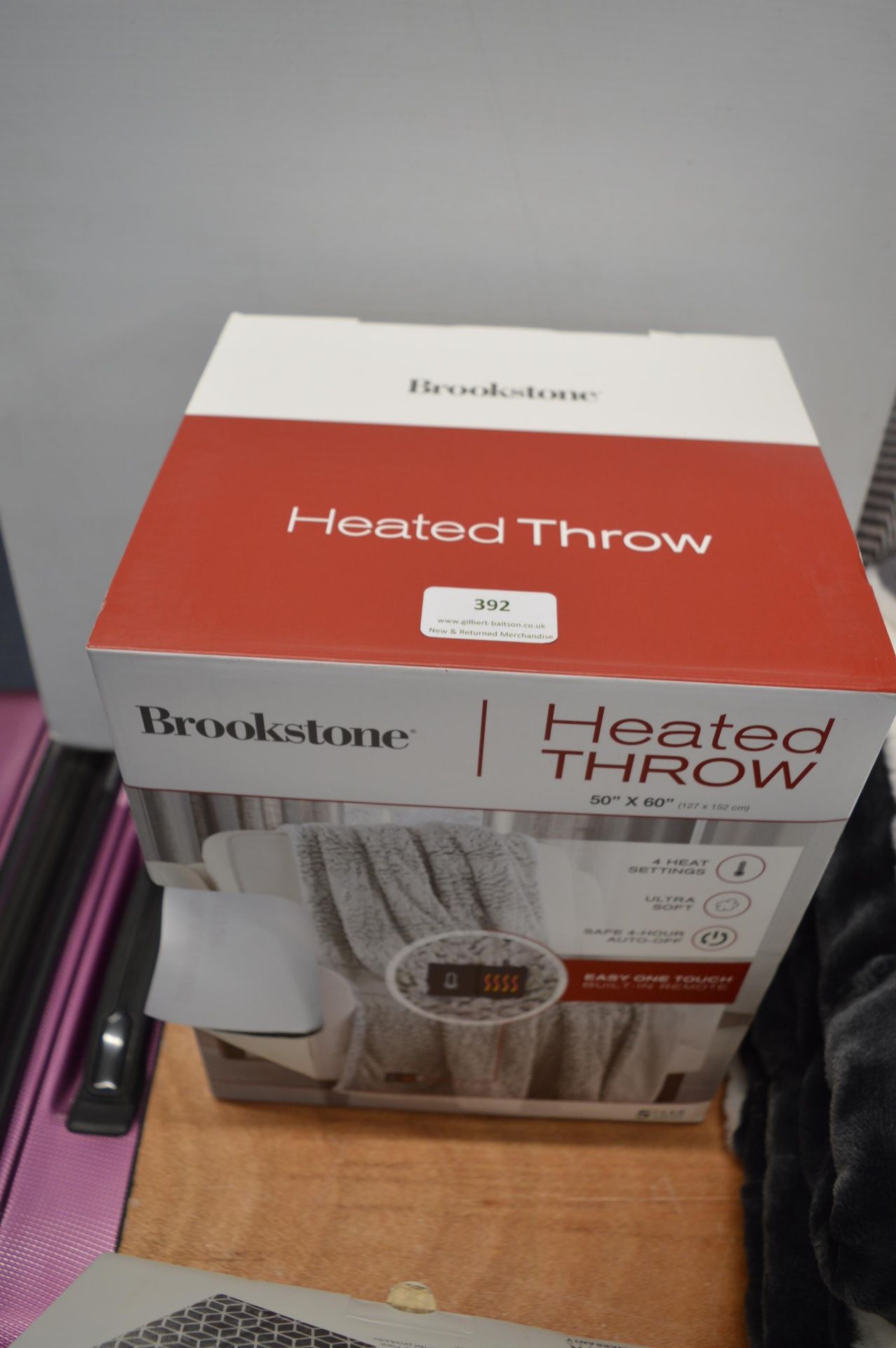 *Brookstone Heated Throw 50"x60"