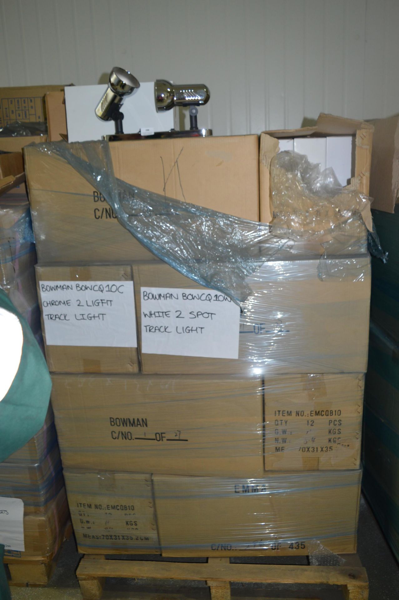 *Pallet of ~190 Bowman Two Spot Track Lights (chro - Image 2 of 2