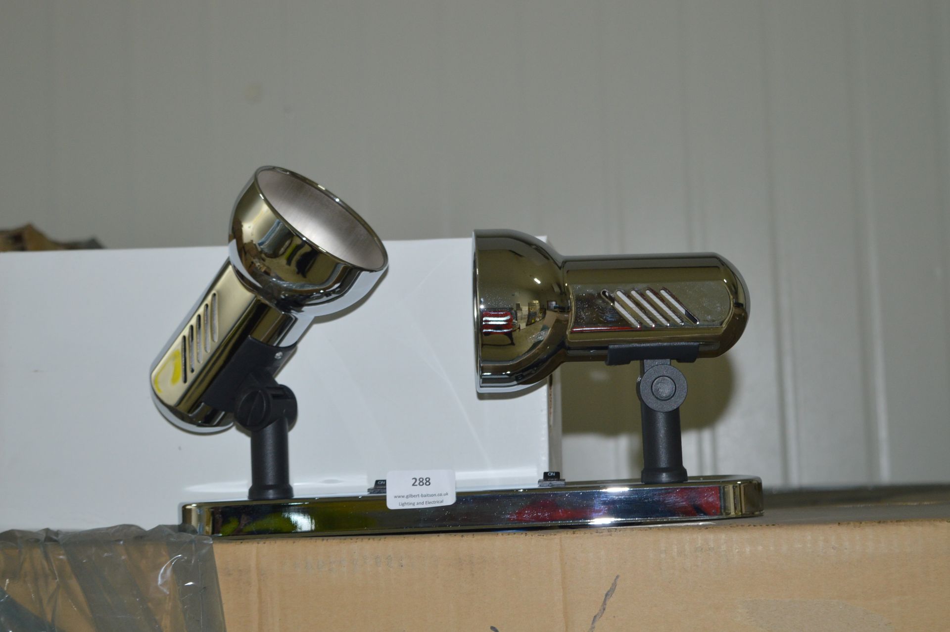 *Pallet of ~190 Bowman Two Spot Track Lights (chro