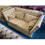 Two Seat Drop End Highback Upholstered Sofa