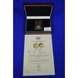 London Mint 2018 Gibraltar WWI 100 Year Commemorative Gold Sovereign with Display Case