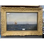 Framed Original Watercolour Seascape by Patrick Downie